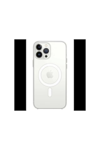 Newface Apple iPhone Uyumlu 14 Pro Max Kılıf Magneticsafe Şeffaf Silikon