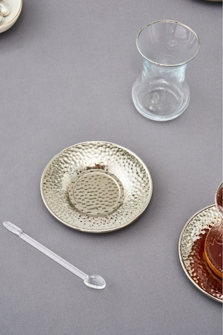 Karaca  Ada 6 Kişilik 18 Parça Çay Seti Platin