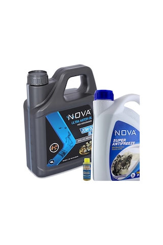 Nova 20W-50 Motor Yağı 4 L + Antifriz 3 L