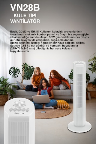 Vn28b Kule Tipi Vantilatör