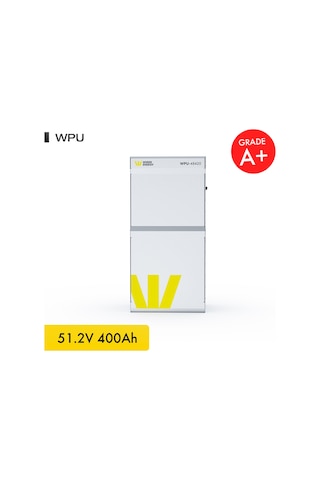 Werer Energy 48V 400Ah 21.5kW LiFePO4 WPU Series Bluetooth’lu Lityum Demir Fosfat Akü