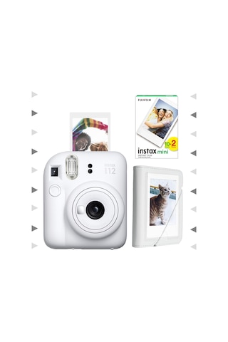 Fujifilm Instax Mini 12 Fotoğraf Makinesi + 20'Li Film + Mini Albüm Seti