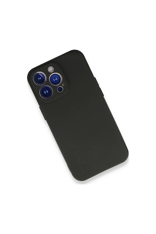 Newface Apple iPhone Uyumlu 13 Pro Max Kılıf First Silikon Semeglbl - 72 - Siyah