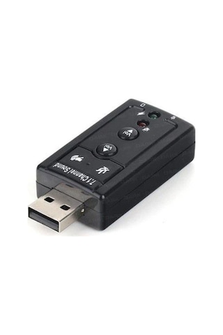 7.1 USB Ses Kartı 3.5 mm. Mikrofon Kulaklık Harici Sound Card