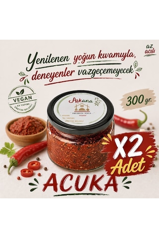 Acuka 300g X 2 Adet - Karadeniz Usulü Ev Yapımı Katkısız Cevizli Kahvaltılık Sos Seti