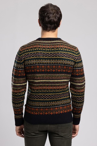 Lee Cooper Moshe Erkek O Yaka Desenli Kazak Lacivert-21830 Lacivert