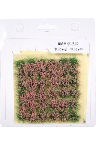 Teltree Dıy Peyzaj Dekorasyonu İçin Yapışkanlı Mini Çiçek Kümeleri, Maket Çim Demetleri, 3 Stil Seçeneği Diğer