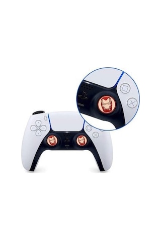 Cafele Ps4 - Ps5 - Xbox One X/s - Series X - Series S Analog Koruyucu Silikon Pad Batman Logo Sarı