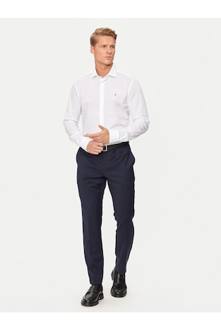 Tommy Hilfiger Erkek Regular Fit Pamuklu Gömlek Beyaz
