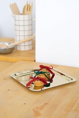 Kare Gold Servis/sunum Tepsi 15cm