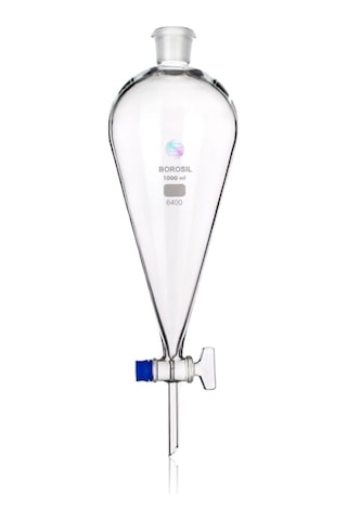 Ayırma Hunisi 125 Ml- Cam Musluk - Cam Tıpalı - Borosilikat 3.3