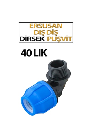 40 Mm Dış Diş Dirsek Puşvit Bağlantı Aparatı
