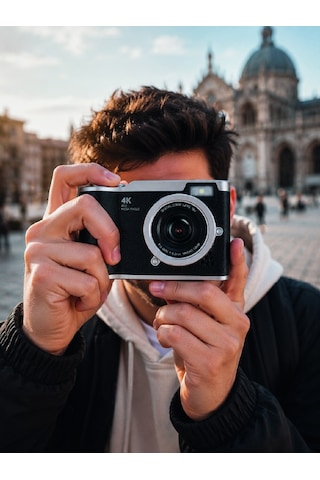 4k Video Kayıtlı 48 Mp Dijital Fotoğraf Makinesi Otomatik Konsantrasyonlama - Lisinya