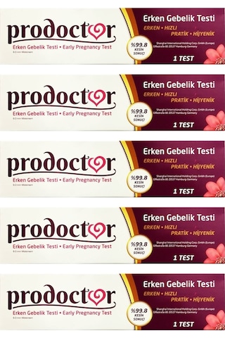 Prodoctor Pratik Erken Gebelik Testi 5 Adet