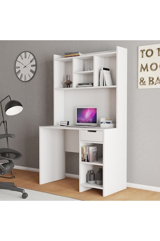 Loft Çalışma Masası Beyaz