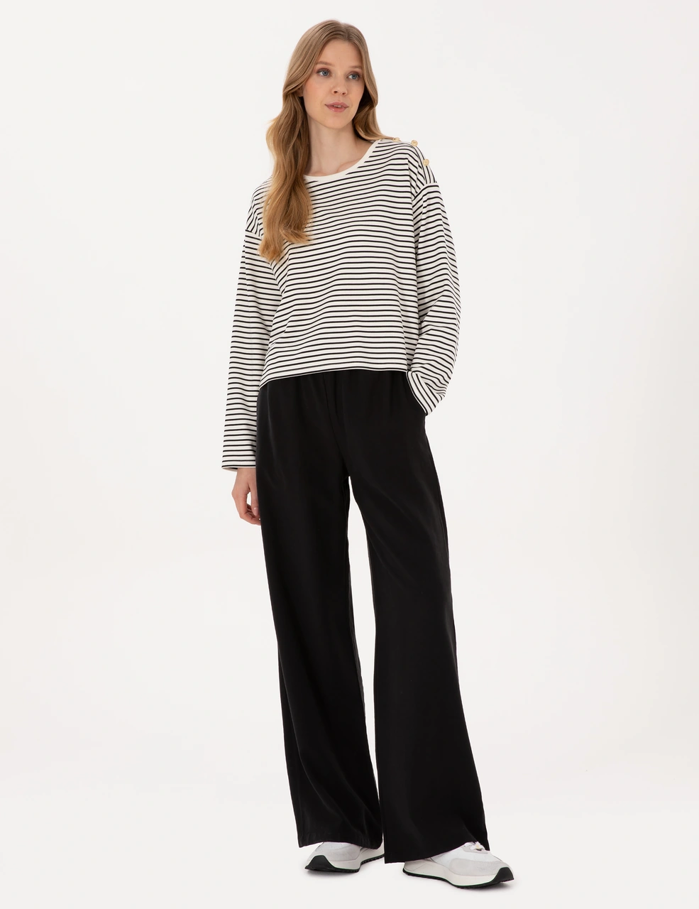 Pierre Cardin Kadın Siyah Pantolon Kanvas-chino 50318198-vr046 Siyah