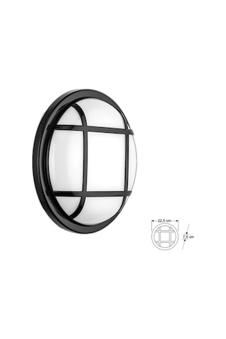 30w Sinope Led Armatür Siyah Kasa 3200k Sarı Işık Siyah