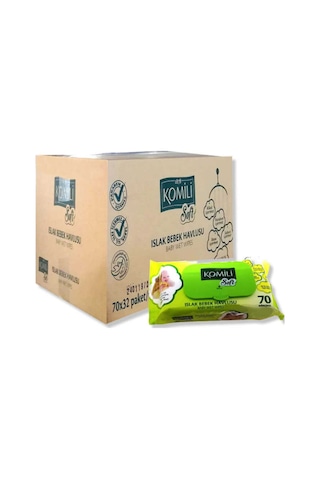 Komili Soft Islak Bebek Havlusu 70 Li 32 Adet