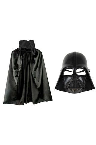 Çocuk Boy Yıldız Savaşları Star Wars Darth Vadet Maskesi Ve 90 Cm Pelerin Seti Siyah 5477
