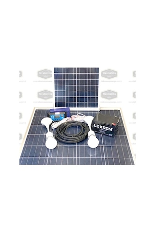 10 Watt Güneş Paneli Aydınlatma Paketi Solar Paket