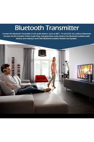 Fortunelane Kablosuz Bluetooth Verici - Tv, Pc Ve Mp3 İçin Usb Bluetooth Ses Dönüştürücü 10m Menzil