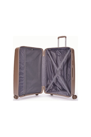 Benetton Büyük Boy %100 Polipropilen Valiz Şampanya 14bnt8002 Kahverengi