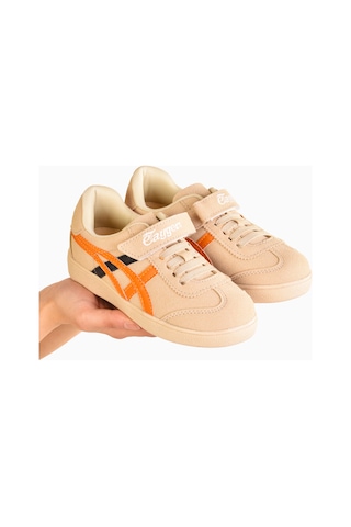 Etayger Çoçuk Kalın Taban Unisex Spor Ayakkabı Kaymaz Taban Sneakers Ten