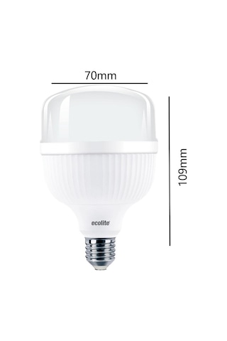Ecolite 18w 125w Jumbo Led Ampul 6500k Beyaz Işık E27 Duylu