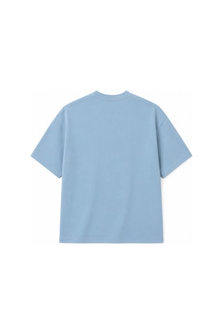 Ranud Erkek Oversize Fit Tişört,%100 Pamuk, Yumuşak Fırçalı Kumaş, Oeko-tex Sertifikalı Mavi
