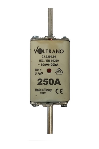 Voltrano Kale Porselen 250a 1 Boy Bıçaklı Sigorta Buşonu Nh 1