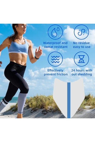 Yifomall 10 Adet Transparent Bacak Sürtünme Engelleyici, Yüksek Esneklikli Nefes Alıcı Koruyucu, Spor Ve Gündelik Kullanıma Uygun Dayanıklı Fleksibel贴