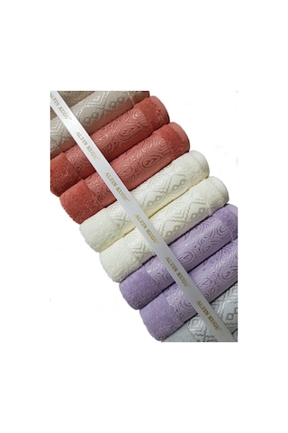 Özdilek Dory Yüz Havlusu 12 Adet-6 Renk- 50x80 Cm Çok Renkli