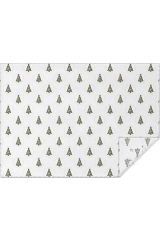 Noel Desenli Dikdörtgen Masa Örtüsü 60x84 İnç, Su Geçirmez Ve Leke Tutmaz Noel Ağacı Daire