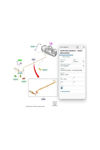 Yakıt Borusu Connect 02 Erc 202 - 7t16 9j280 Ab