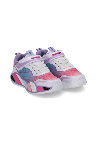 Slazenger Nadıa Kız Çocuk Beyaz / Lila Günlük Spor Ayakkabısı Beyaz / Lila