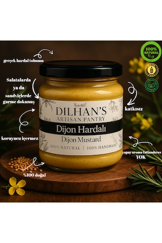 Dilhan's Artisan Pantry Taneli Dijon Hardalı 300 ML Dilhan's Artisan Pantry Taneli Dijon Hardalı 300 ML