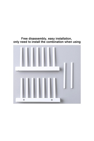 Bambu Tepsi Bulaşıklık Mutfak Depolama Gri -