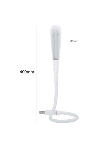 Powermaster Pm-24560 14 Ledli Beyaz Esnek Usb Led Lamba 3 Kademeli Çok Renkli