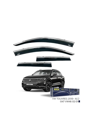 Vw Touareg 2018 Sonrası - Kromlu Cam Rüzgarlığı 4lü Parça