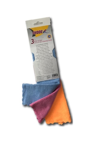 Ekodex Mikrofiber Temizlik Bezi 3'lü