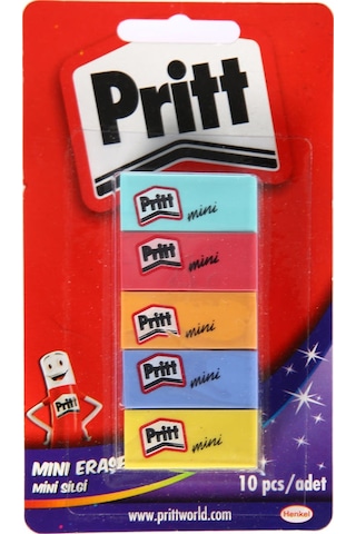 Pritt 10 Adet Silgi Seti - Renkli Pritt 10 Adet Silgi Seti - Renkli
