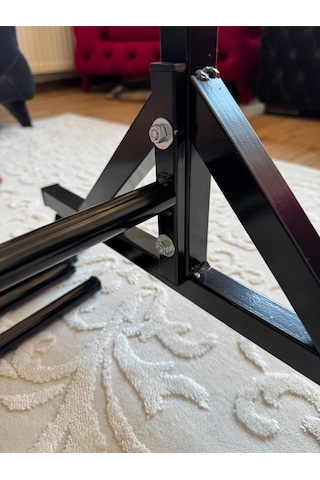 Premium 160 Cm Çelik Konfeksiyon 105 Cm En Elbise Askılık Tekerlekli Demonte Portmanto Hanger Siyah