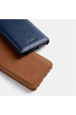 Melkco Samsung Galaxy S24 Kılıfı Dikey Çevirmeli Hakiki İnek Derisi Telefon Kılıfı Tam Koruma Çok Renkli