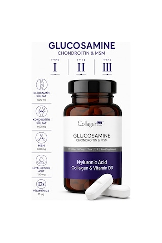 Collagen Forte Platinum Glucosamine Chondroitin Msm Collagen Tip 1-2-3 90 Tablet