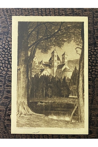 Almanya Reich Dönemine Ait 1925 Yılında Prof. Dr. W. Levison Gönderilmiş Taşbaskı Posta Kartı Postadan Geçmiş Maria Lach - Bonn Pfennig Deutsches Reich Kartal Pullu