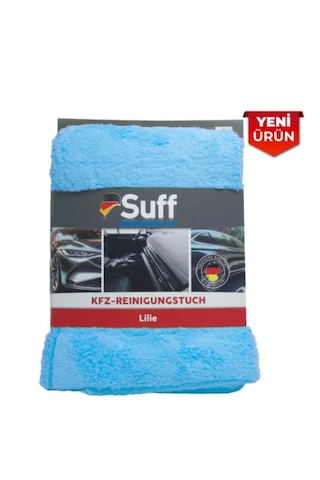 Suff Mikrofiber Lilie Kfz-reınıgungstuch 70x50 Gri - Mavi - Yeşil