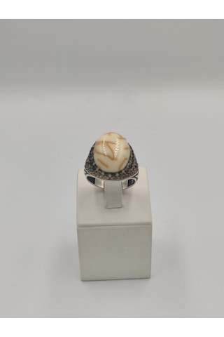 Bilardo Topu Yan Kolları Mikro Taşlı 925 Ayar Gümüş Erkek 25 Mm Y