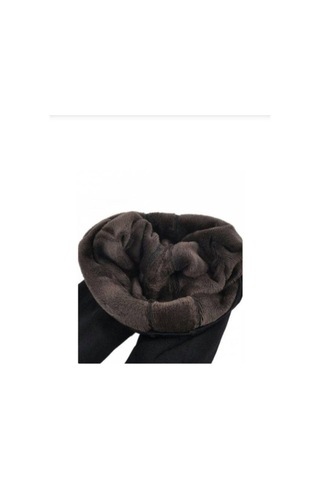Sahraten Kadın Siyah Peluş Taytsiyahl/Xl Siyah