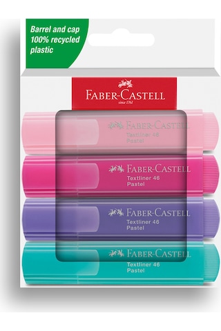 Faber-Castell Fosforlu Kalem Seti 4’lü Pastel Renkler