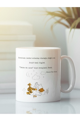 Beyaz Kupa Bardak Winnie Arkadaşlık Dostluk Kardeşlik Beyaz Kupa Bardak Winnie Arkadaşlık Dostluk Kardeşlik